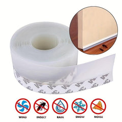 Transparent Roll Door Bottom Sealing Strip - Self-adhesive Weatherproof Seal