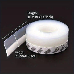 Transparent Roll Door Bottom Sealing Strip - Self-adhesive Weatherproof Seal