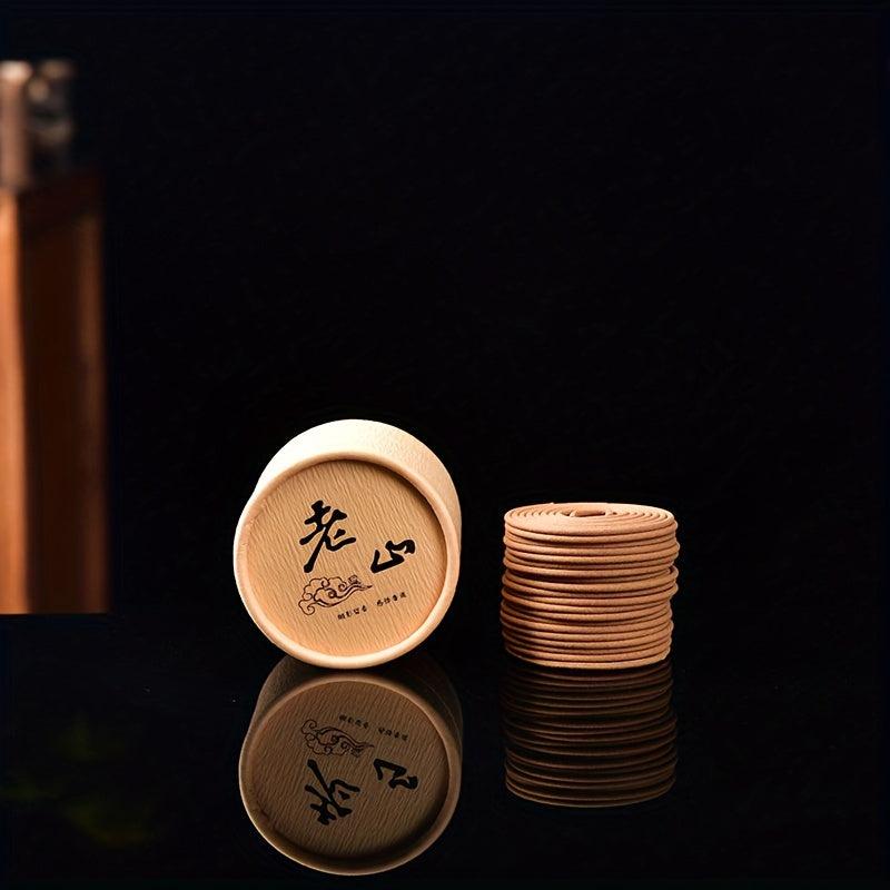 40 Pcs Chinese Incense Tray Sandalwood Mosquito Repellent Fresh Air Deo