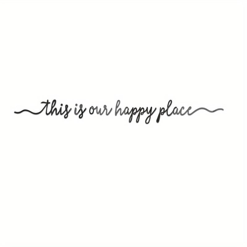 5pcs Quote Mirror Wall Sticker Acrylic Adhesive Home Decor Room Decoration