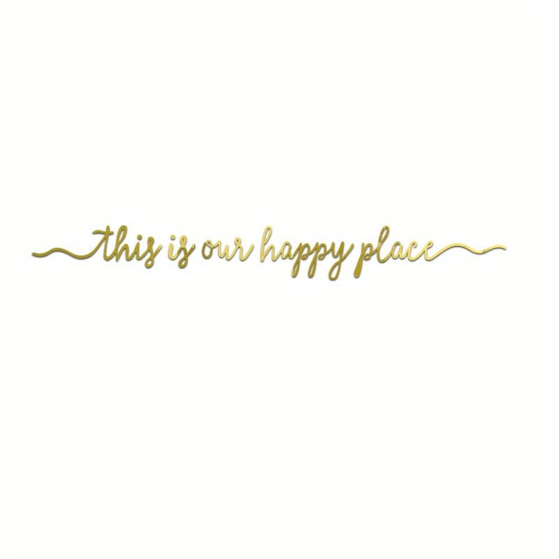 5pcs Quote Mirror Wall Sticker Acrylic Adhesive Home Decor Room Decoration