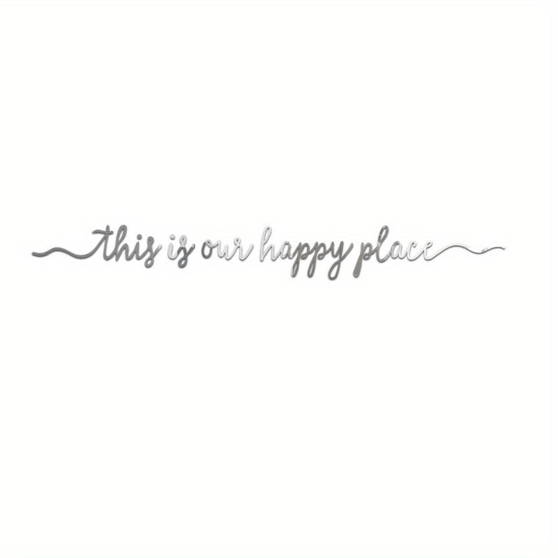 5pcs Quote Mirror Wall Sticker Acrylic Adhesive Home Decor Room Decoration