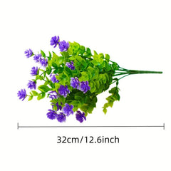 3pcs Outdoor Artificial Flowers UV Resistant Plastic Flowers