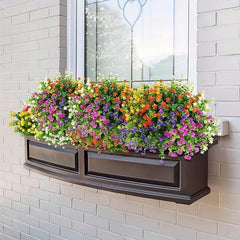 3pcs Outdoor Artificial Flowers UV Resistant Plastic Flowers