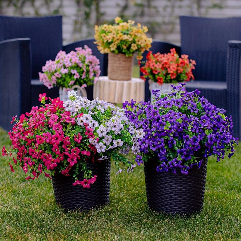 2pcs Artificial Boxwood Flower for Outdoor Garden and Home Decor
