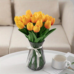 10 pcs Real Touch Tulip Flower Bouquets for Weddings Home Decor