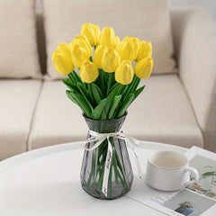 10 pcs Real Touch Tulip Flower Bouquets for Weddings Home Decor