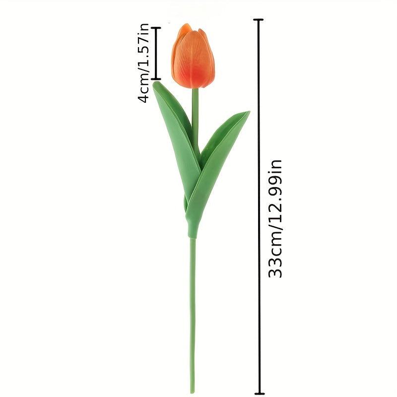 10 pcs Real Touch Tulip Flower Bouquets for Weddings Home Decor