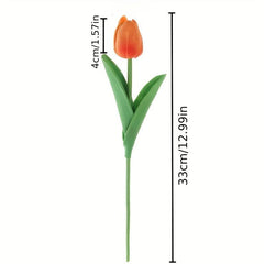 10 pcs Real Touch Tulip Flower Bouquets for Weddings Home Decor