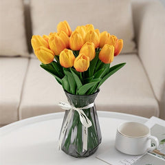 10 pcs Real Touch Tulip Flower Bouquets for Weddings Home Decor