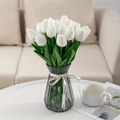 10 pcs Real Touch Tulip Flower Bouquets for Weddings Home Decor