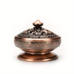 Nepalese Classical Metal Incense Burner Alloy Censer Cone Holder