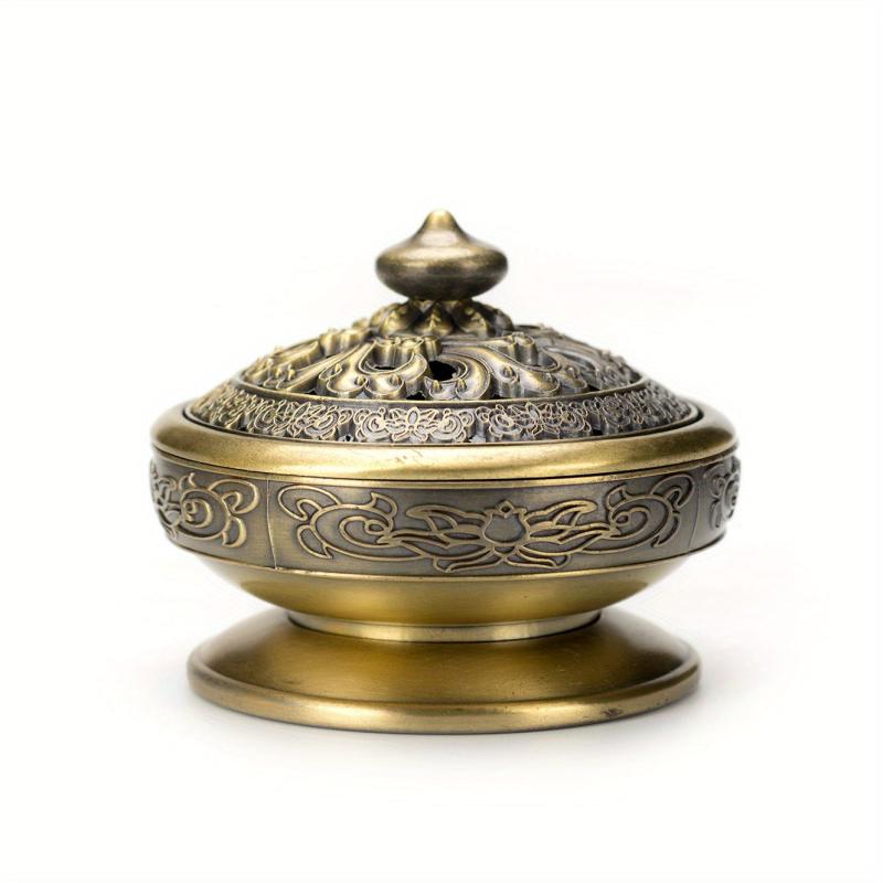 Nepalese Classical Metal Incense Burner Alloy Censer Cone Holder
