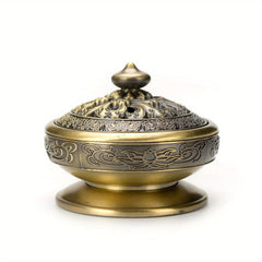 Nepalese Classical Metal Incense Burner Alloy Censer Cone Holder