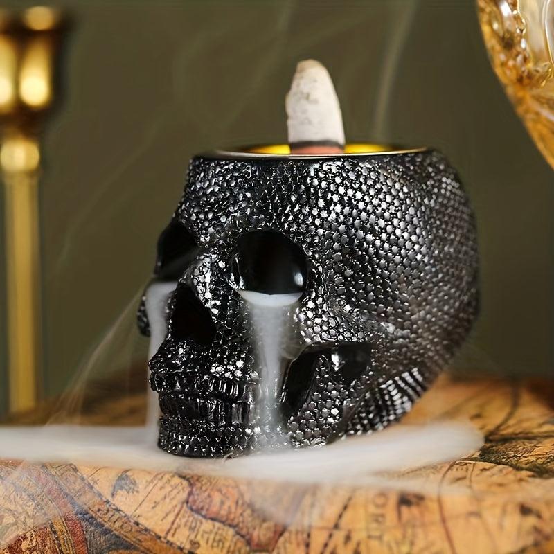 Gothic Hemp Skull Head Pour Over Fragrance Decoration for Halloween
