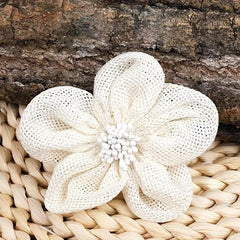 5pcs Burlap Flowers DIY Party Decoration Wedding Flowers