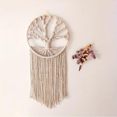 Tree Of Life Dream Catcher Tapestry Bohemian Hand Woven Wall Hanging