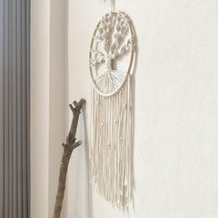 Tree Of Life Dream Catcher Tapestry Bohemian Hand Woven Wall Hanging