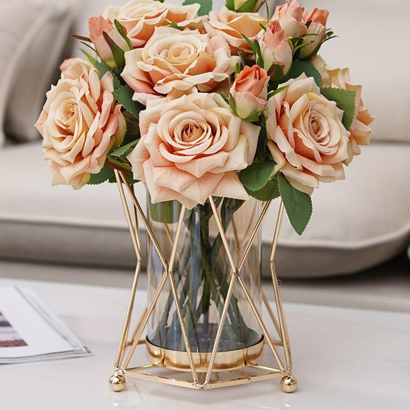 Geometric Clear Flower Vase Modern Home Decor