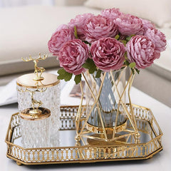Geometric Clear Flower Vase Modern Home Decor