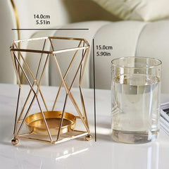 Geometric Clear Flower Vase Modern Home Decor