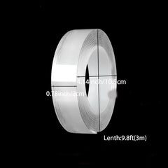 Transparent Nano Tape Washable Reusable Double Sided Adhesive