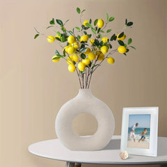 6pcs Yellow Lemon Branches 31 Inch Artificial Flower Branches