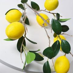 6pcs Yellow Lemon Branches 31 Inch Artificial Flower Branches