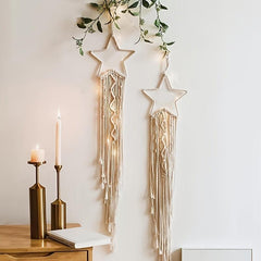 Bohemian Thread Weaving Stars Dream Catcher for Home Decor
