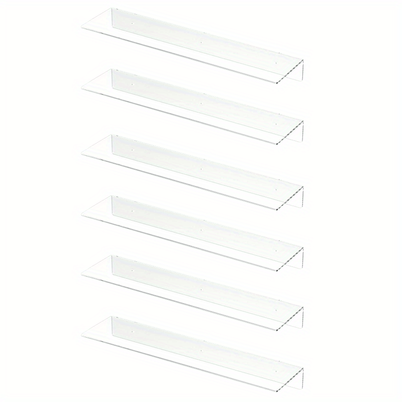 Acrylic Floating Shelves 35 05cm Invisible Wall Ledge Display Nursery
