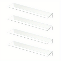 Acrylic Floating Shelves 35 05cm Invisible Wall Ledge Display Nursery