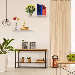 Acrylic Floating Shelves 35 05cm Invisible Wall Ledge Display Nursery