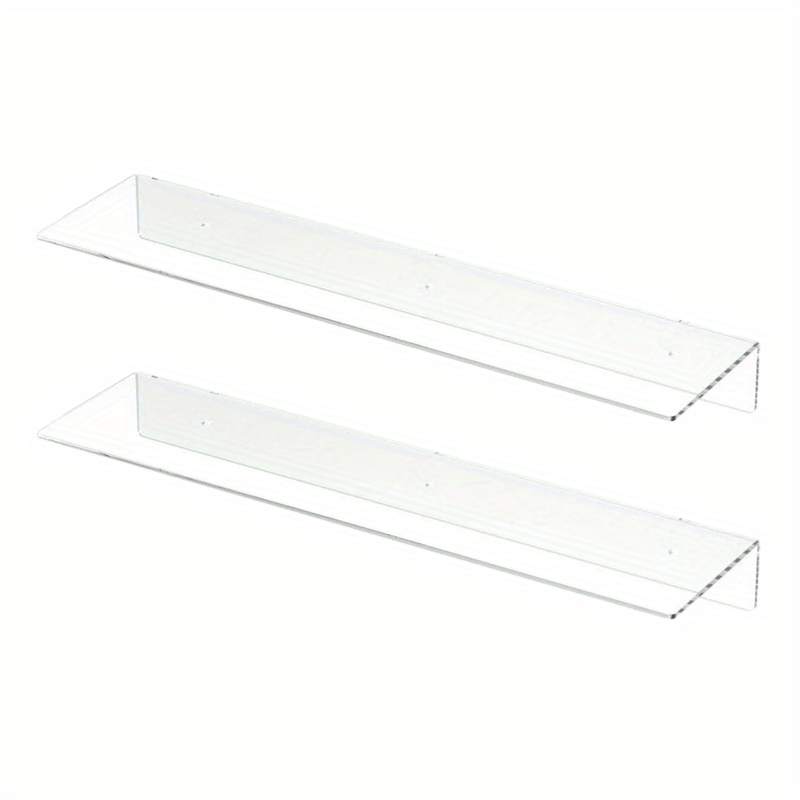 Acrylic Floating Shelves 35 05cm Invisible Wall Ledge Display Nursery