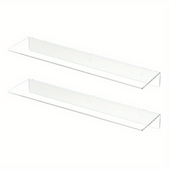 Acrylic Floating Shelves 35 05cm Invisible Wall Ledge Display Nursery