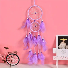 Feather Dream Catcher Wall Decor Craft Gift For Bedroom