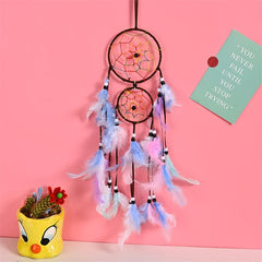 Feather Dream Catcher Wall Decor Craft Gift For Bedroom