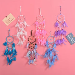Feather Dream Catcher Wall Decor Craft Gift For Bedroom