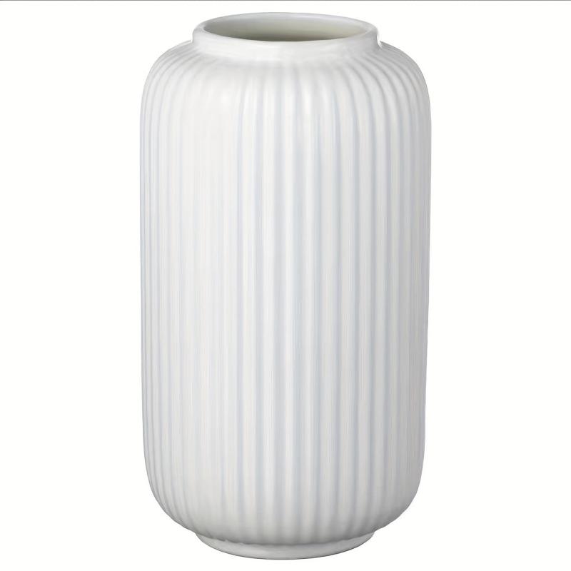 Striped Ceramic Vase Modern Decor Home Accent