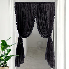 1pc Lace Rod Door Curtain Room Kindergarten Living Room Nursery Bedroom Door Dec