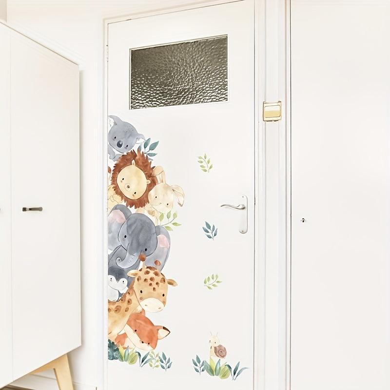 Cartoon Animal Wall Stickers for Kids Room - Waterproof Vinyl Decal