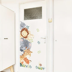 Cartoon Animal Wall Stickers for Kids Room - Waterproof Vinyl Decal