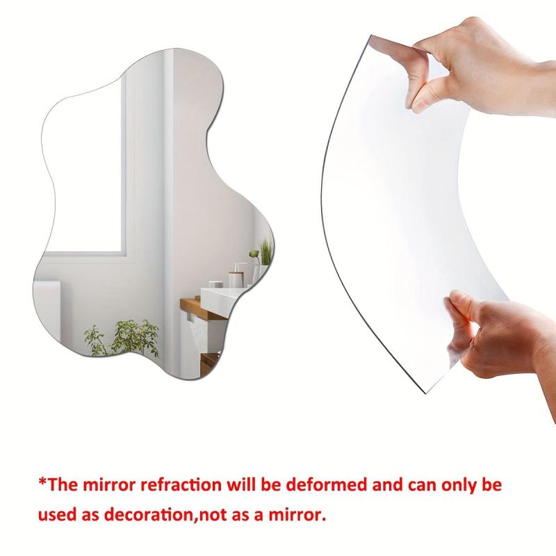 Modern Irregular Plastic Wall Decorative Mirror Wall Stickers