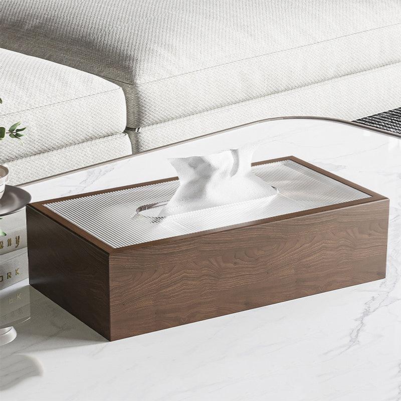 Wood Tissue Box for Home Essential Tissue Storage - Decorative Napkin Dispenser