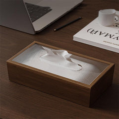 Wood Tissue Box for Home Essential Tissue Storage - Decorative Napkin Dispenser