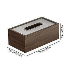 Wood Tissue Box for Home Essential Tissue Storage - Decorative Napkin Dispenser