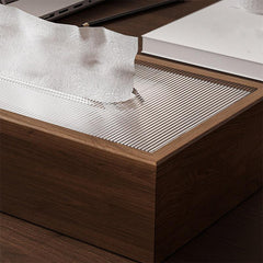 Wood Tissue Box for Home Essential Tissue Storage - Decorative Napkin Dispenser