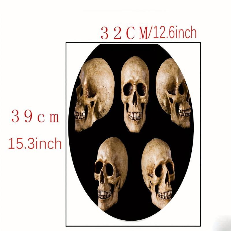 1pc Halloween Toilet Sticker PVC Self Adhesive Scary Scary Toilet Lid Decor