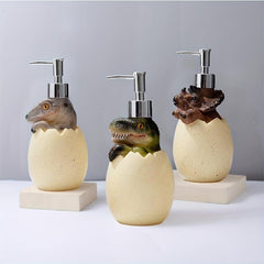 3D Dinosaur Soap Dispenser Hand Sanitizer Pump Bathroom Countertop Refillable
