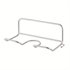 Wall-Mounted Hair Dryer Holder with Plug Organizer