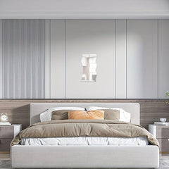 6pcs Adhesive Wavy Acrylic Mirror Sticker for Home Decor